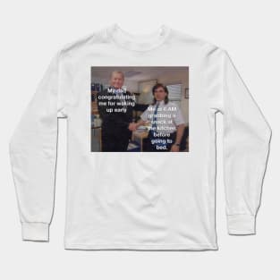 the office meme Long Sleeve T-Shirt